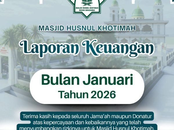 Laporan Keuangan Bulan Januari 2026