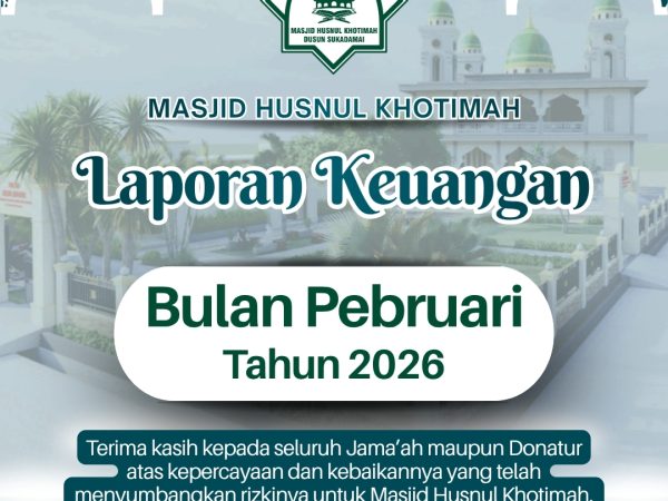 Laporan Keuangan Bulan Pebruari 2026