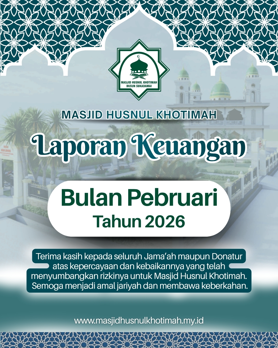 Laporan Keuangan Bulan Pebruari 2026