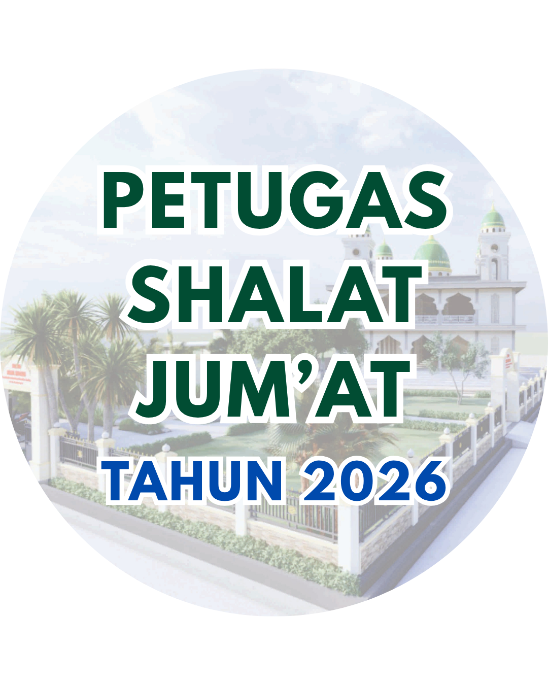 Petugas Shalat Jum'at 24 April 2026